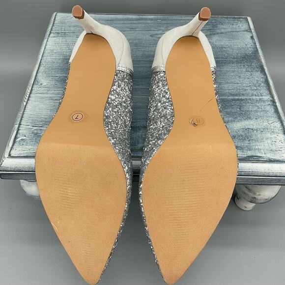 NEW Journee Collection Kalani Women’s High Heels Silver Size 7 - Picture 8 of 10